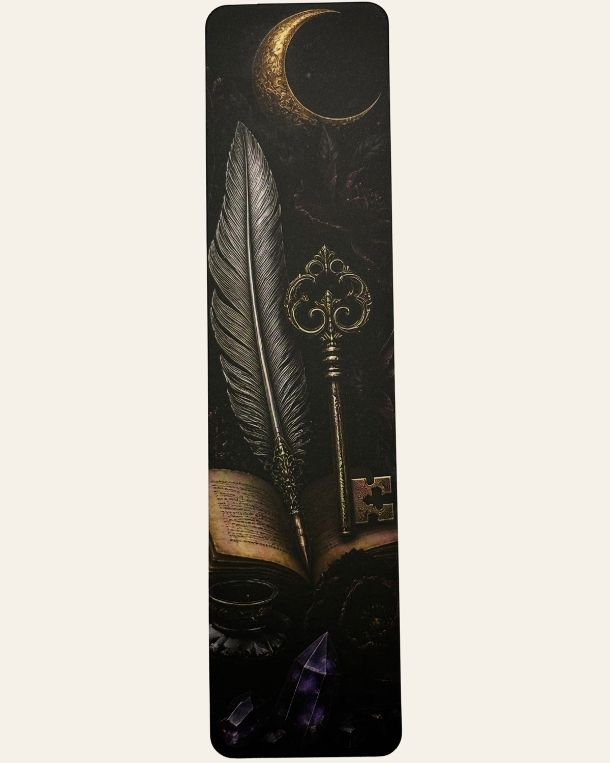 Quill and Key Paper Bookmark