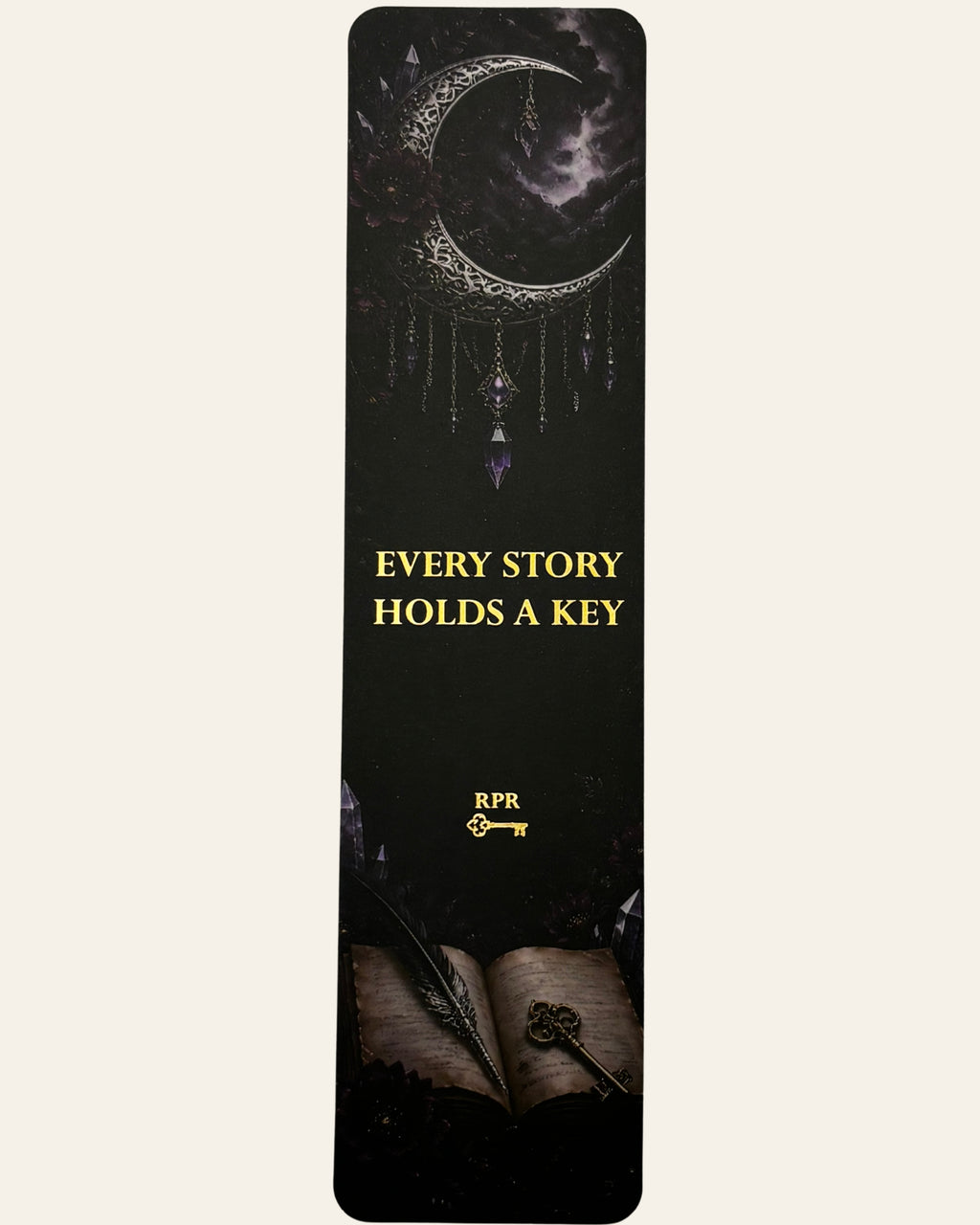Quill and Key Paper Bookmark
