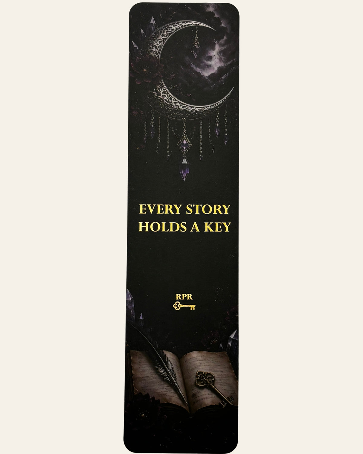 Quill and Key Paper Bookmark