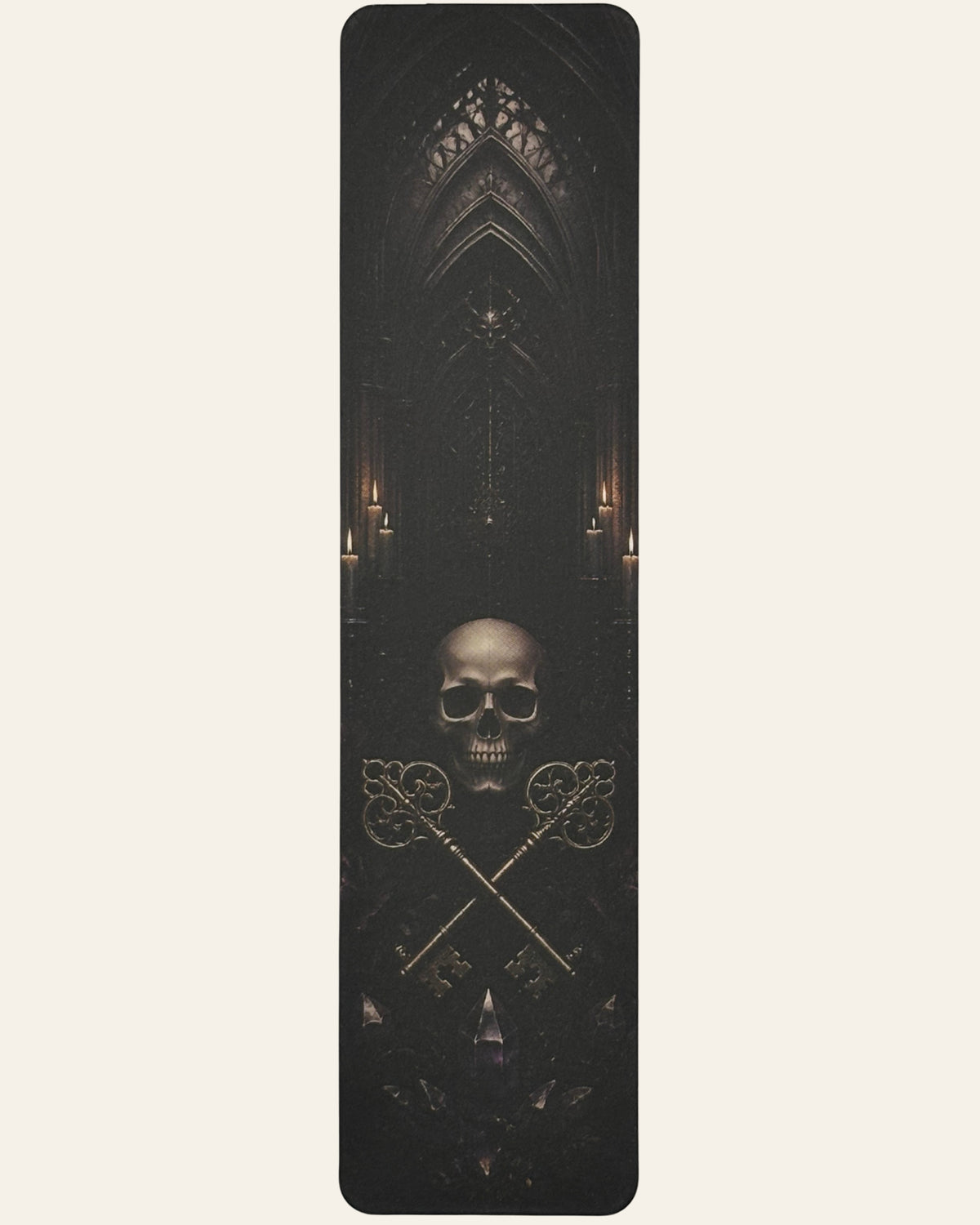 Skull and Crossed Keys Paper Bookmark