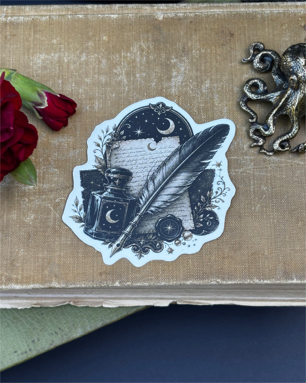 Quill & Ink Sticker | Literary Gift for Writers