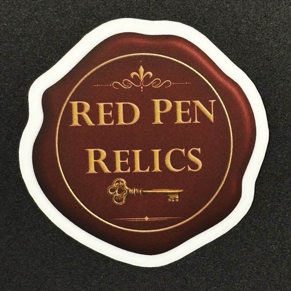 Red Pen Relics Sticker