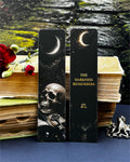 Skull & Moon Gold Foil Paper Bookmark