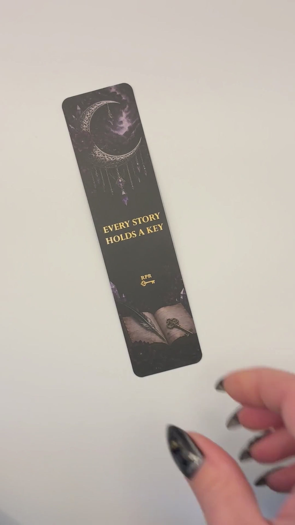 Quill and Key Paper Bookmark