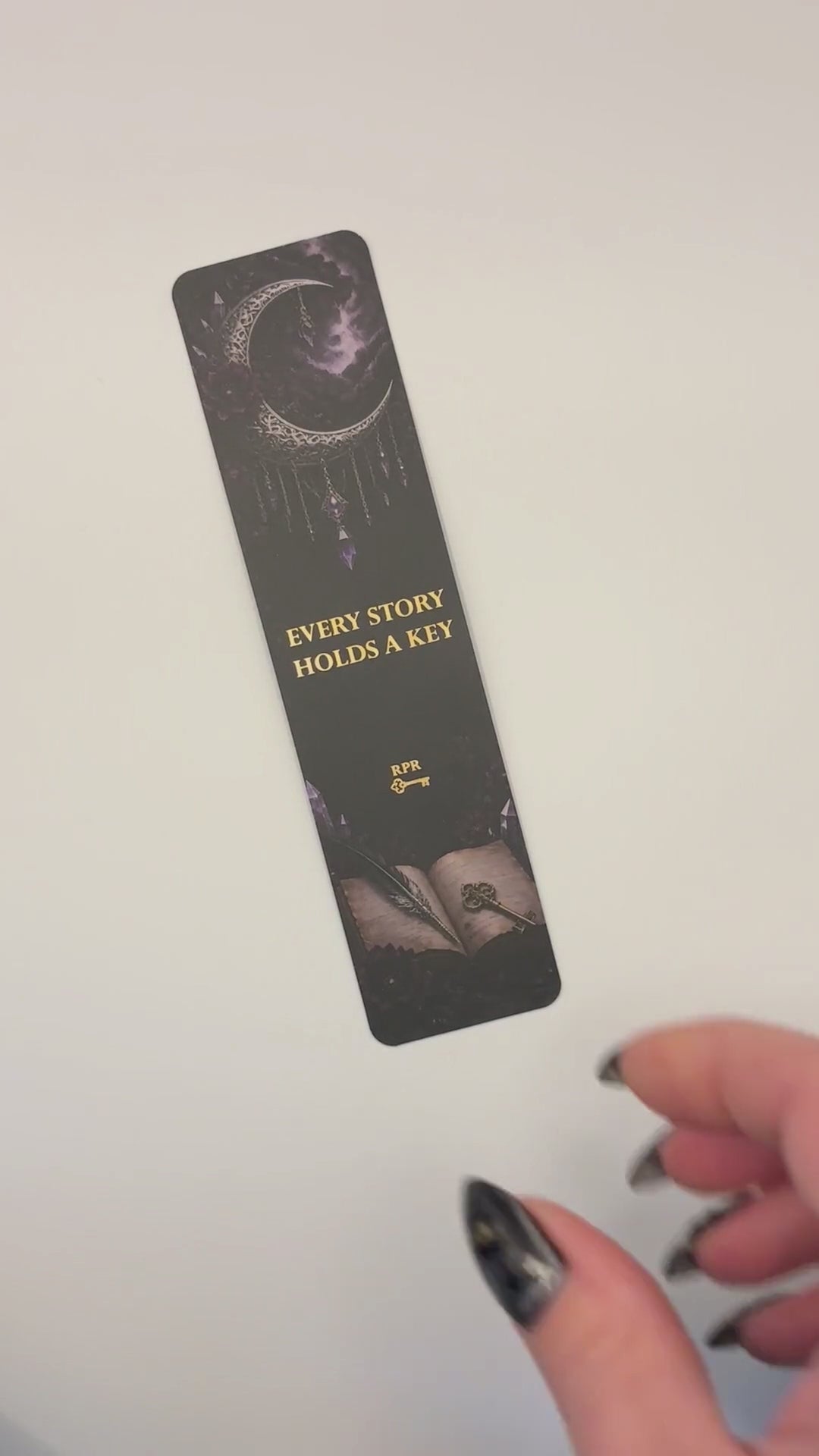 Quill and Key Paper Bookmark